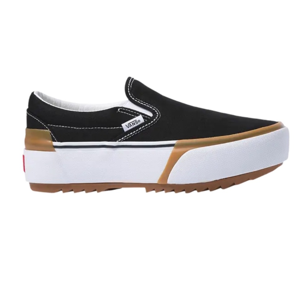 Vans Black Stackform Gum slip on sneakers-size 8.5